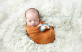 boy blue mustard burnt orange needle felted rainbow baby newborn photography prop felt with clouds