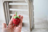 felted felt strawberry felt food wool newborn photography prop