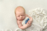 Single felted wool hearts felt heart newborn photography prop or simple satin bow