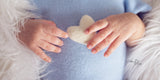 Single ivory felted wool hearts heart newborn photography prop