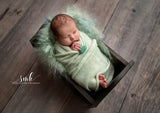 Single deep teal turquoise felted wool hearts felt heart newborn photography prop