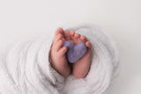 Single lavender lilac felted felt wool hearts heart newborn photography prop