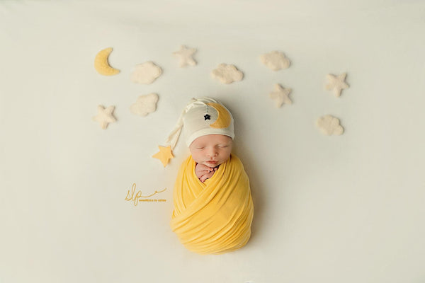 felted felt clouds cloud sun moon star set felt wool newborn photography prop