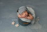 Pair wool felt felted newborn photography prop clouds