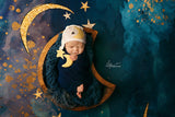 felted felt moon star set felt wool newborn photography prop