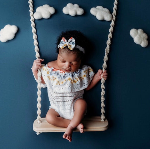 Set wool felt felted newborn photography prop clouds